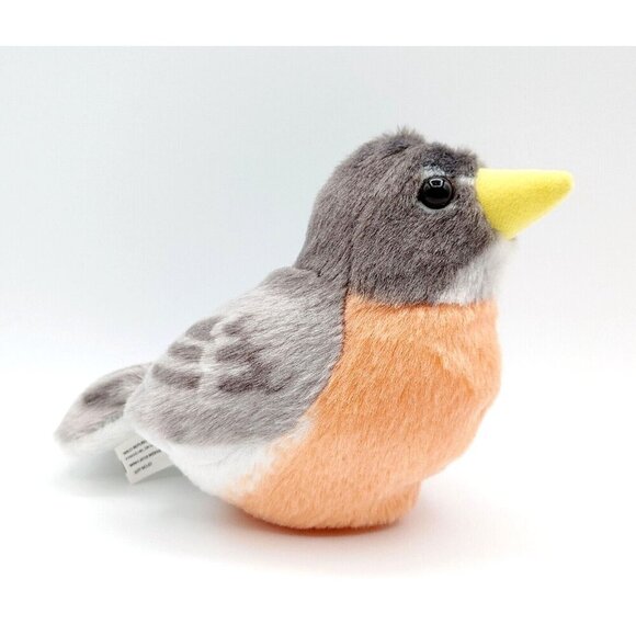 Audubon 5" American Robin Wild Republic Plush Stuffed Animal Bird - Picture 1 of 4
